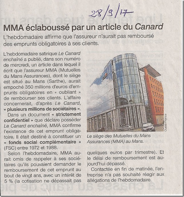 MMA vues par Ouest France